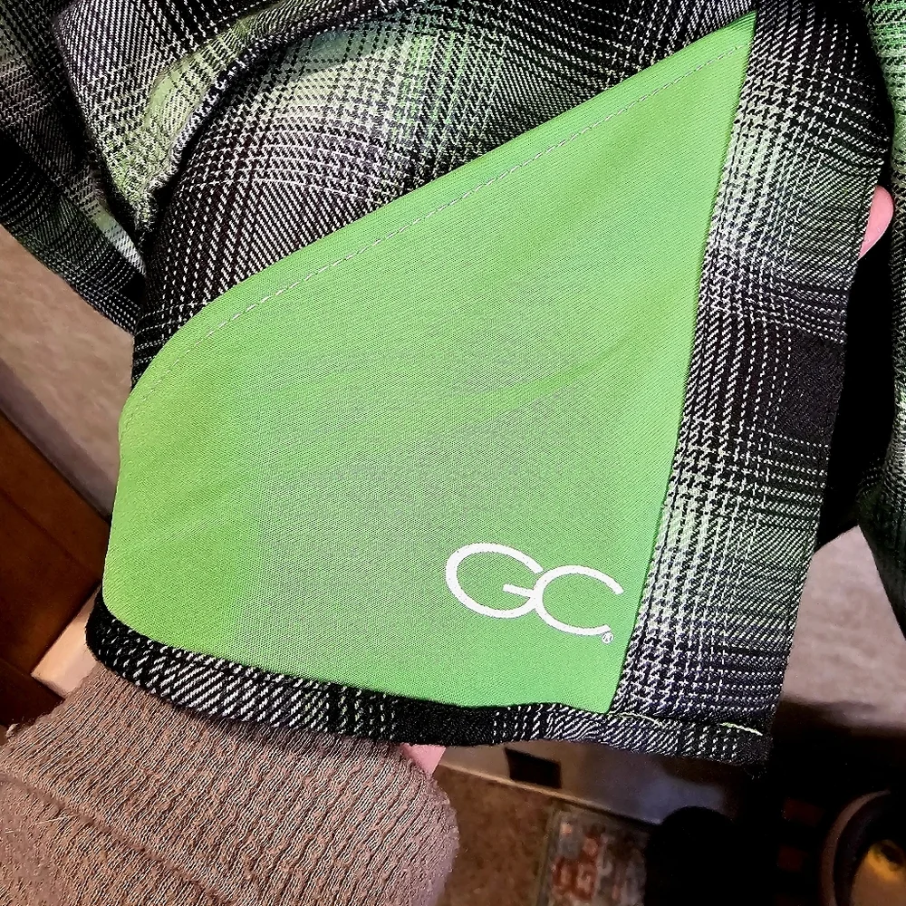 Dixxon Gravity Energy Flannel Shirt Green & Black
